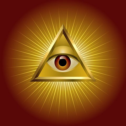 eye, pyramid, all, egyptian, illuminati, vector, gold, rays, horus, golden, order, god, sun, freemasonic, new, freemason, world, secret, self, light, symbolic, power,8 Conspiracy Theories About The New World Order