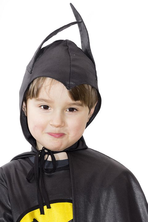 batman, mask, child, kid, super, son, isolated, hood, fight, fun, white, hat, imitation, expression, boy, hero, cape, head, arm, superhero, active, black, brave, suit, portrait,