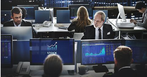 Stock Market Traders Trading