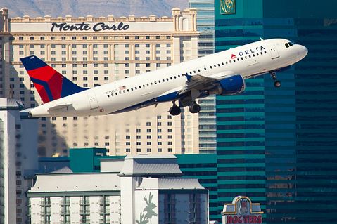 Delta Airlines DAL Monte Carlo airplane