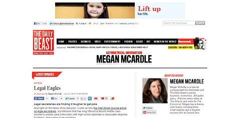 Asymmetrical Information (The Daily Beast)