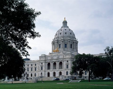 Minnesota State Capitol by architect Cass Gilbert.
