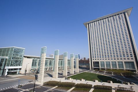 mccormick, place, chicago, travel, business, windy, destinations, life, skyline, people, trading, exhibition, architecture, showing, scenics, hotel, cityscape, skyscraper, 10 Biggest Conference Centers in the US 