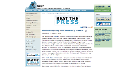 Beat the Press (CEPR)