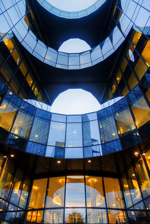 uk, windows, pwc, pricewaterhousecoopers, london, european, landmark, night, light, evening, building, modern, window, britain, futuristic, england, architecture, city, great, dawn, office, europe, facade