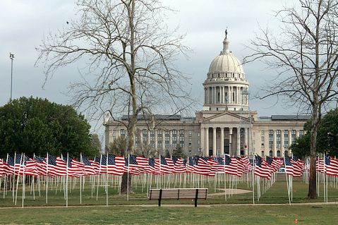 oklahoma, flags