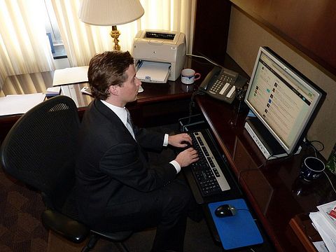 Twitter TWTR Facebook FB LinkedIn LNKD Office Work Computer Productivity Employment