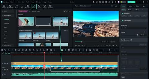 use filmora effects professional videos