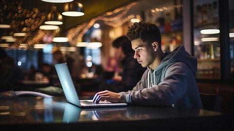 A student using the company's membership-based content subscription services.