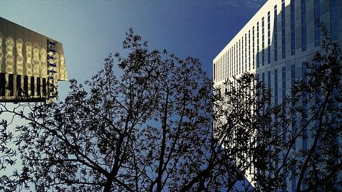 facades, buildings, Hilton