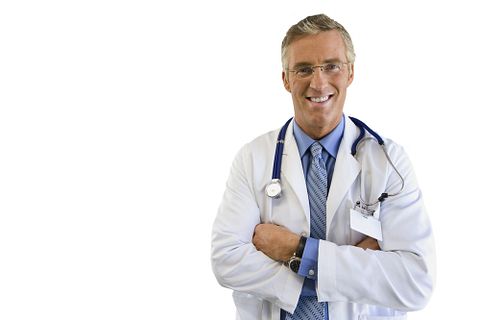 doctor, white, up, cut, isolated, medical, view, arms, adult, out, stethoscope, only, people, caucasian, smiling, confidence, portrait, front, standing, mid, coat, men, at, 17 Highest Paying States for Doctors 