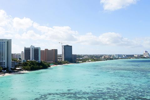guam, island, tumon, beach, clear, shore, travel, refresh, view, day, tumon bay, scenery, sun, paradise, sunshine, tourist, tropic, bay, tourism, sea, hotel, vacation, hot, 11 Countries with Highest Urban Population by Percent 