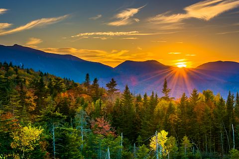new, mountains, mountain, white, fall, sunset, leaves, foliage, park, green, atutumn, autumn, travel, appalachian,