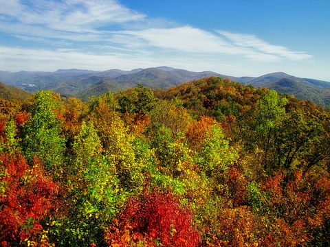 georgia-colorful trees - autumn-mountain-landscape