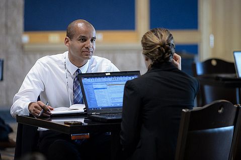 Work Computer Meeting Interview