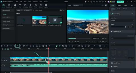 get filmora split video