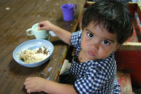 orphan, food, girl, baby, starve, malnutrition, infant, little, drink, young,